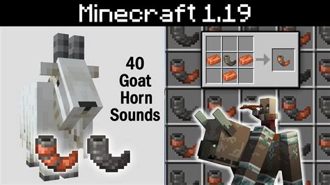 goat horn minecraft|goat horns 1.19.